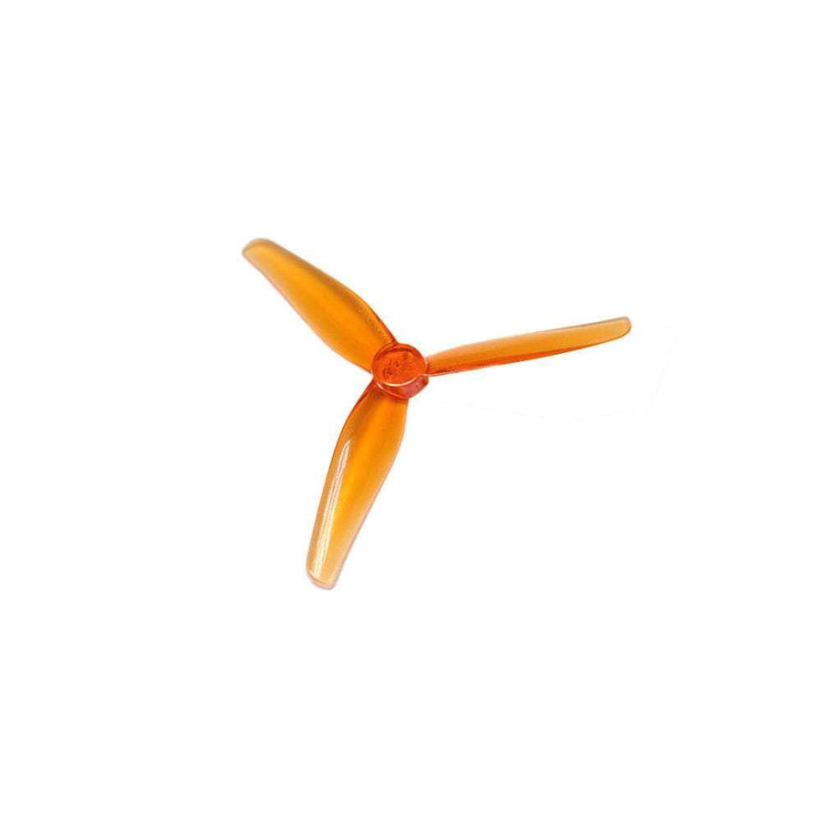 HQ Prop T3.5x2.5x3 Tri-Blade 3.5" Prop 4 Pack (1.5mm Shaft) - Orange at WREKD Co.