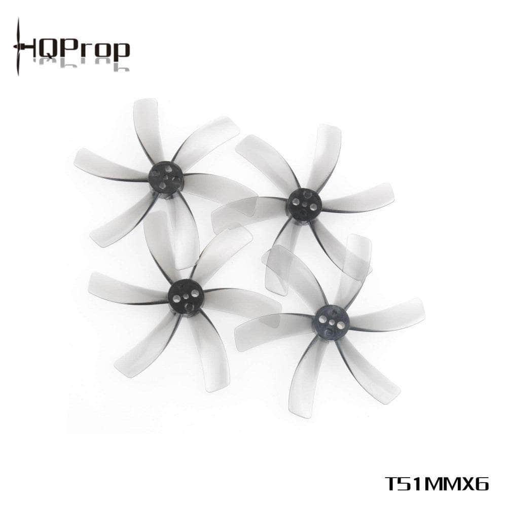 HQ Prop T51MMX6 Hexa-Blade 2" Cinewhoop Prop 4 Pack - Light Gray at WREKD Co.