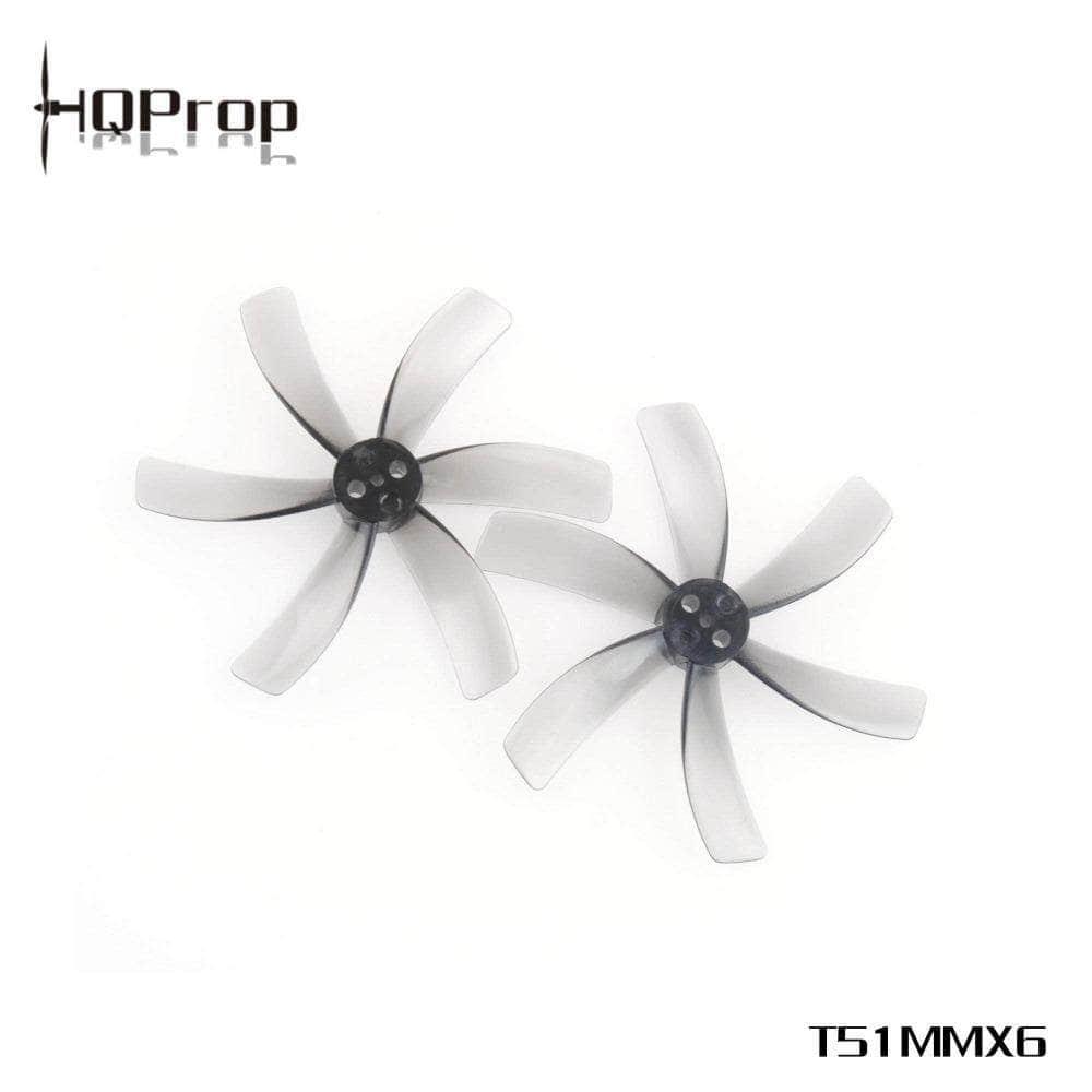 HQ Prop T51MMX6 Hexa-Blade 2" Cinewhoop Prop 4 Pack - Light Gray at WREKD Co.