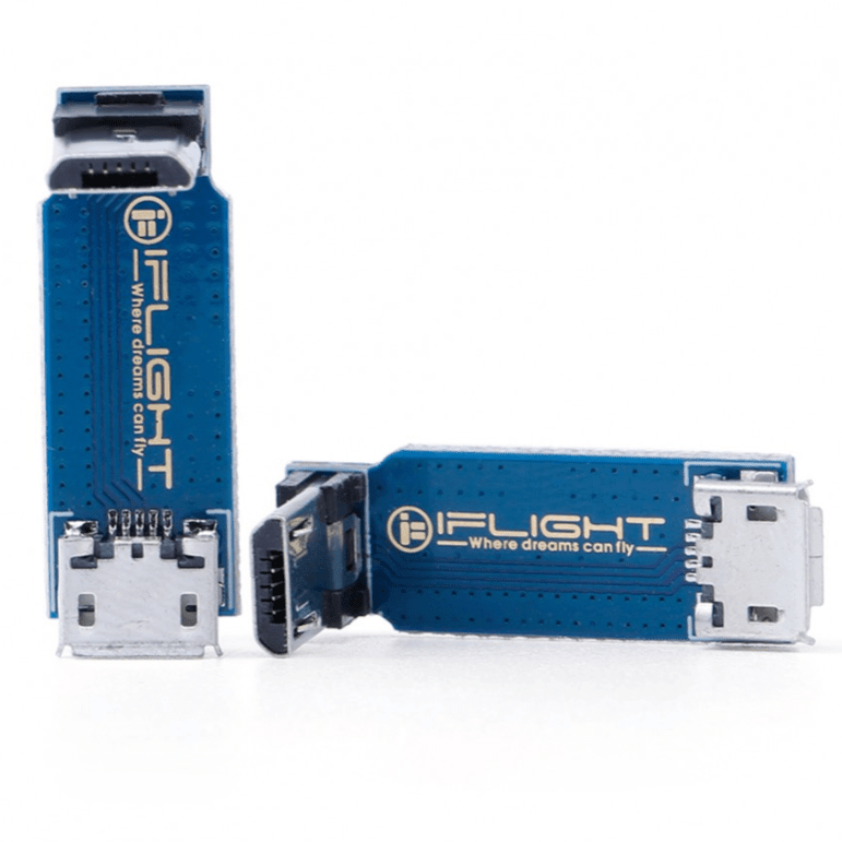 iFlight Micro-USB 90° Adapter (Male-Female) at WREKD Co.