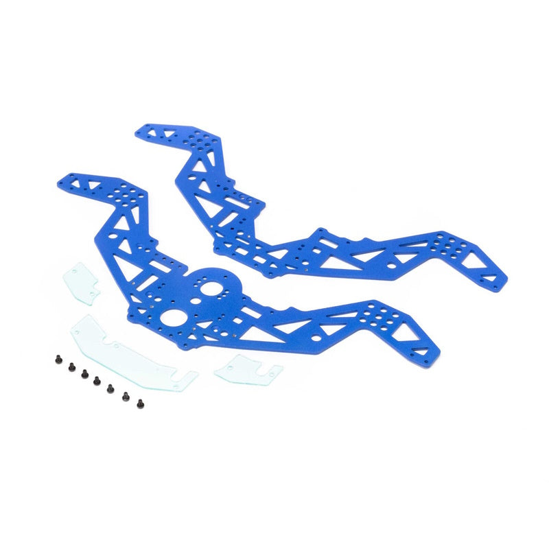 Losi - LOS211053 Chassis Plate Set, Blue: Mini LMT