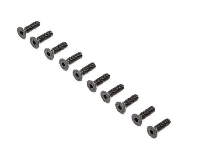 Losi LOS255019 Flat Head Screw Steel Black Oxide M4 x 14mm (10) Super Baja Rey