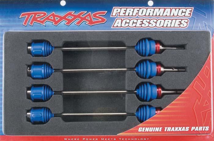 Traxxas 5451R Steel Driveshafts/Drive Shafts w/OptiDrive CVD : E-Maxx EVX2 3903