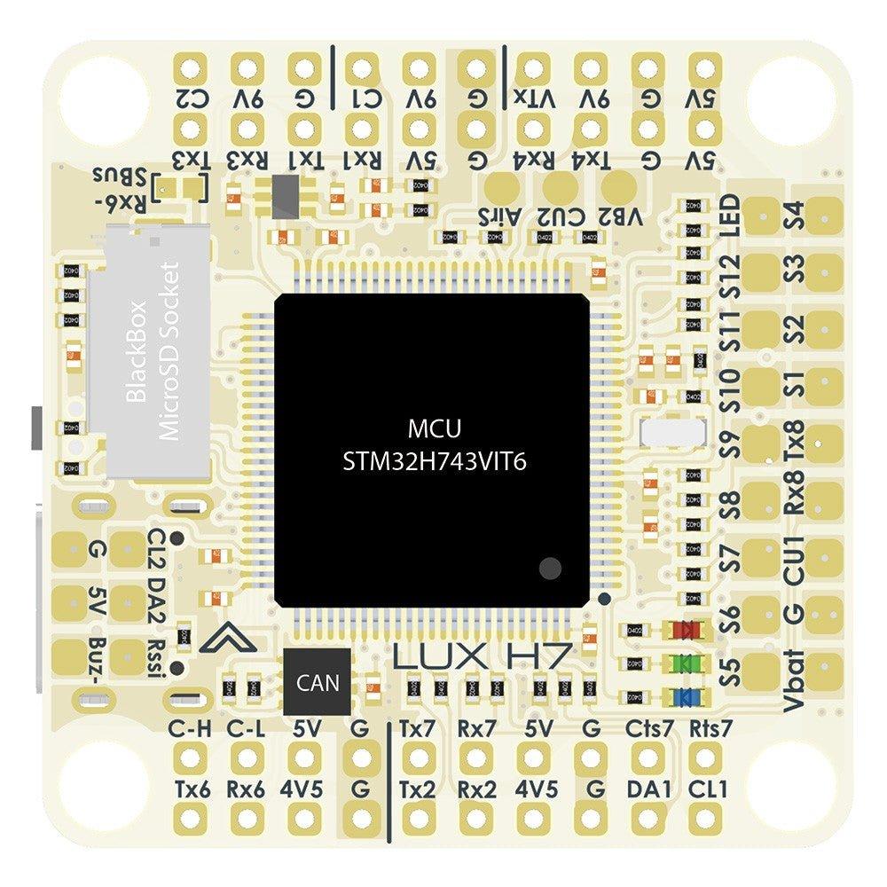 Lumenier LUX H7 HD Ultimate Flight Controller - 30x30mm at WREKD Co.