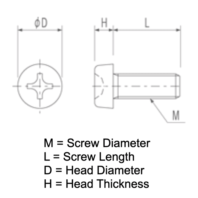 M1.4, PEEK, Phillips, Button Head Screws for Micro / Tiny Whoop Drone Motors (20pcs) - Choose Length at WREKD Co.