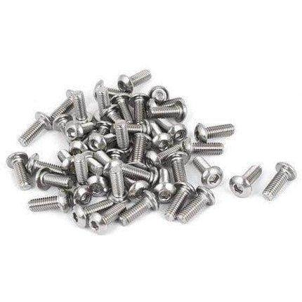 M3, Steel Bolt, Hex, Button Head (10pcs) - Choose Size at WREKD Co.