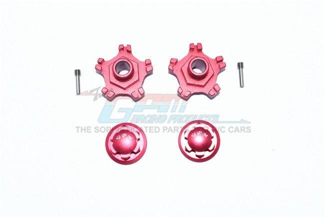 GPM ALUMINUM WHEEL HEX (+6MM) Arrma Infraction Limitless Mojave RED