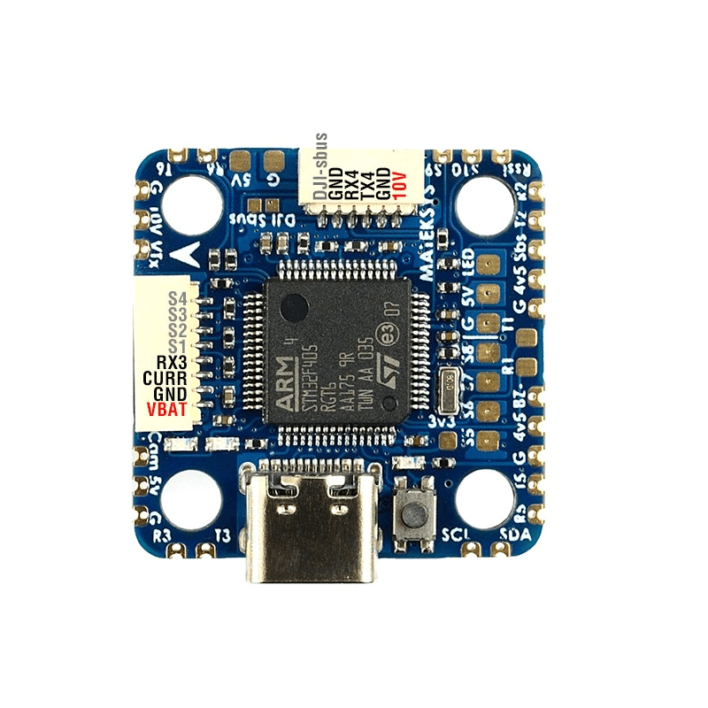 Matek F405-MINITE - 30x30mm or 20x20mm w/ 32K Gyro, Barometer, and BetaFlight OSD at WREKD Co.