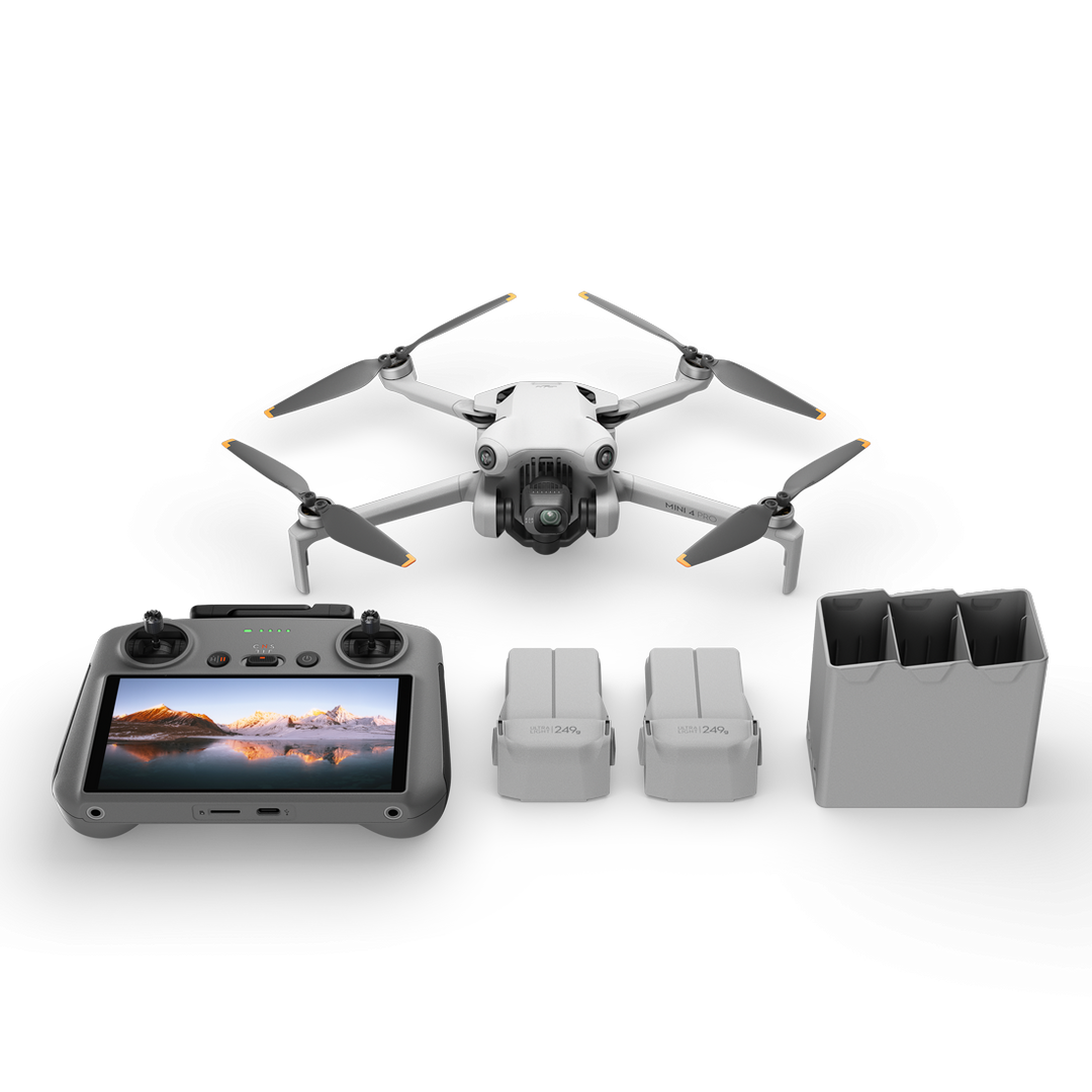 DJI Mini 4 Pro Fly More Combo (DJI RC 2) Includes 3 Batteries and Shoulder Bag