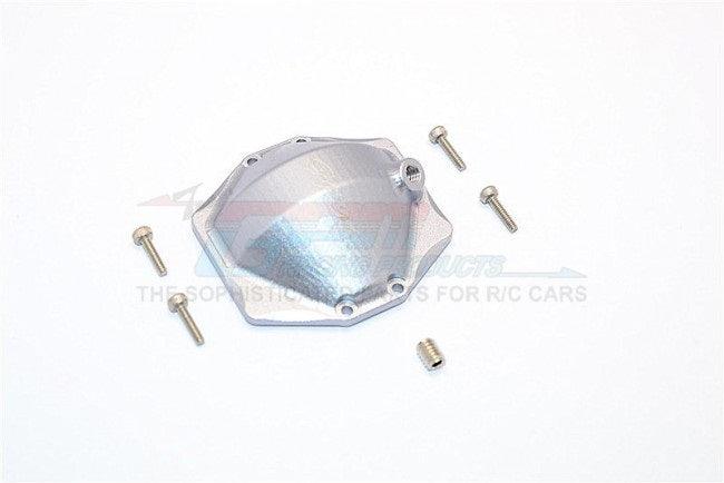 GPM ALUMINUM F/R COVER ORIGINAL AXLE HOUSING AXIAL SMT10 GRAVE DIGGER GUN SILVER