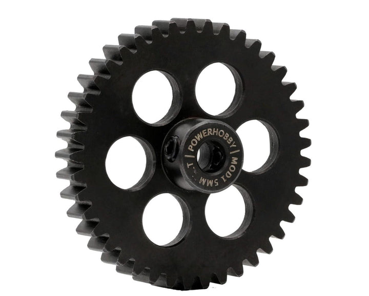 Powerhobby Hardened Steel 45T Mod1 5mm Pinion Gear Mod 1 Speed Run / Drag Racing