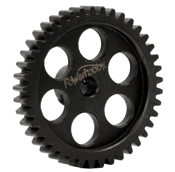 Powerhobby Hardened Steel 44T Mod1 5mm Pinion Gear Mod 1 Speed Run / Drag Racing