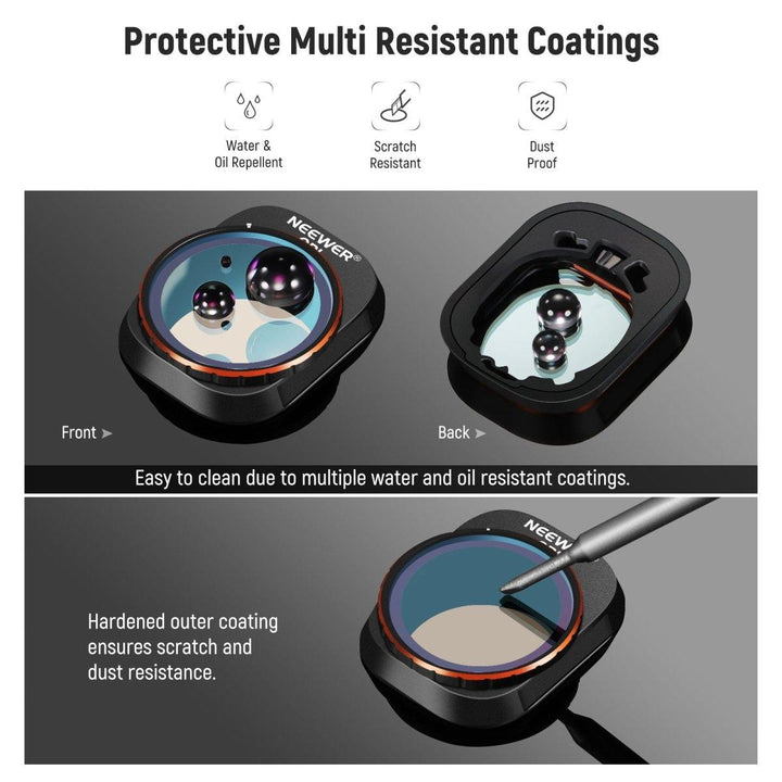 NEEWER 4 Pack ND & CPL Filters Set for DJI Mini 4 Pro at WREKD Co.
