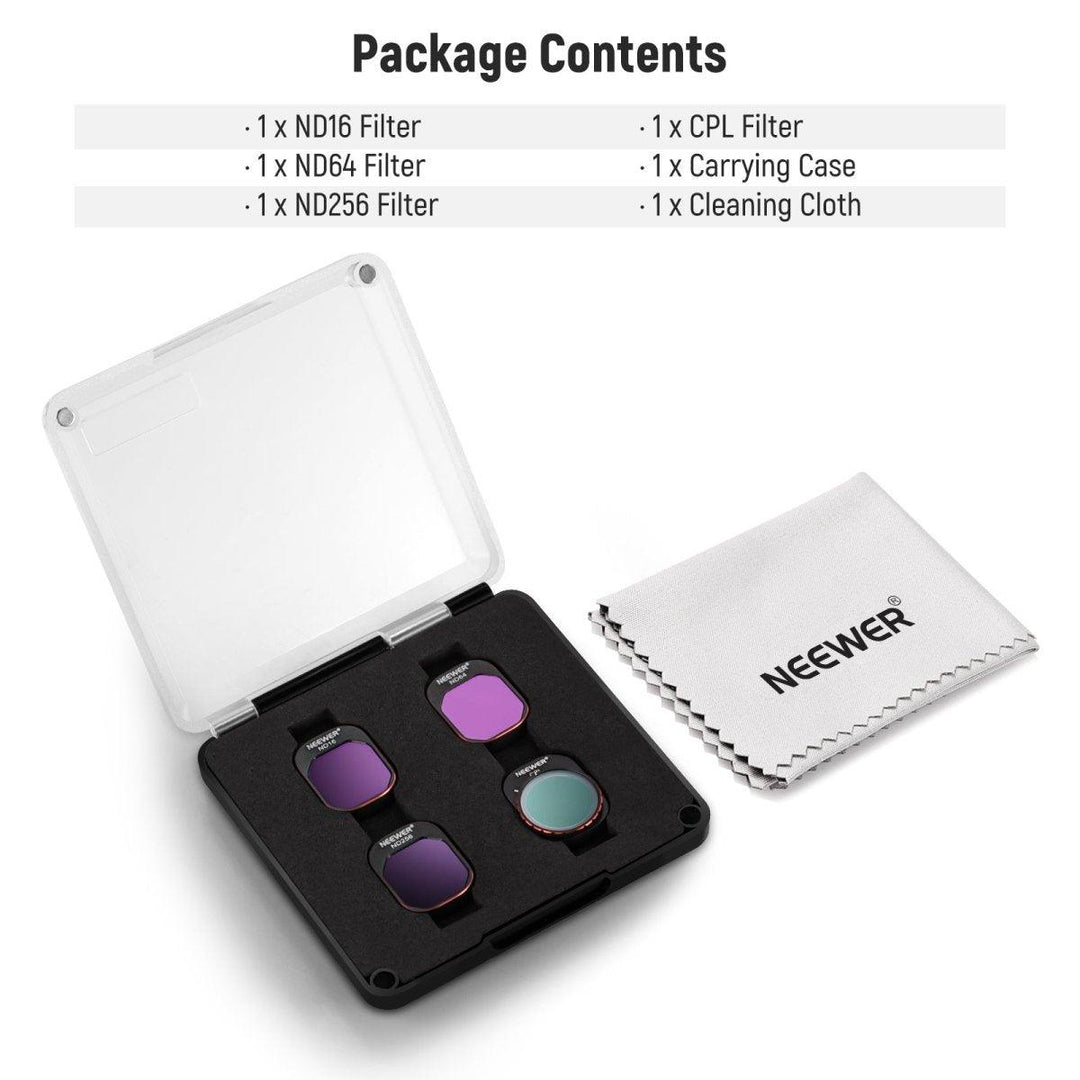 NEEWER 4 Pack ND & CPL Filters Set for DJI Mini 4 Pro at WREKD Co.