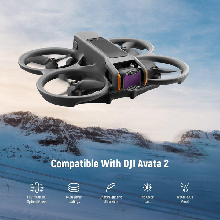 NEEWER 4 Pack ND Filter Kit for DJI Avata 2 ND8 ND16 ND32 ND64 at WREKD Co.