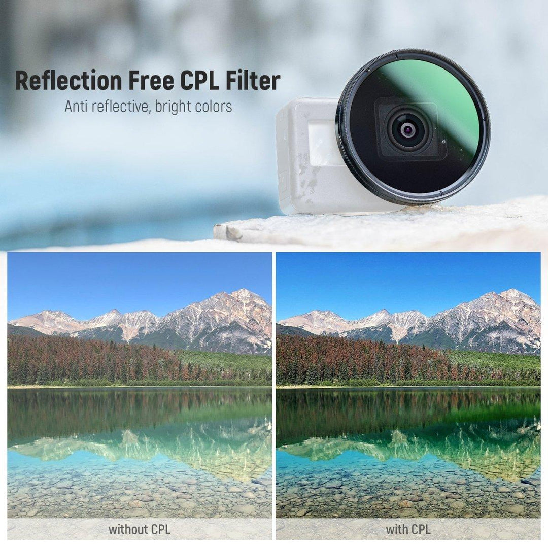 NEEWER 58mm Lens Filter Kit Compatible with GoPro Hero 8/7/6/5 at WREKD Co.