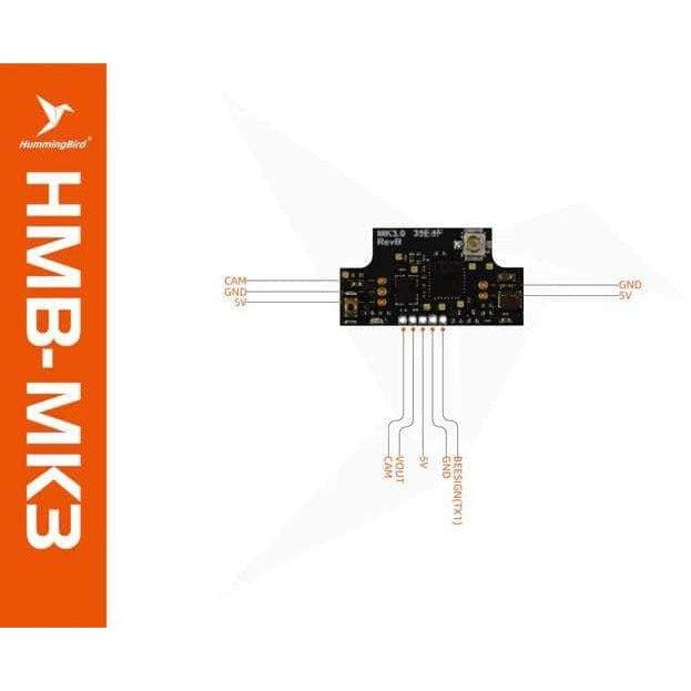 NewBeeDrone Mark3 Micro FPV Camera & 25mW VTX w/ Goober Canopy AIO - Black at WREKD Co.