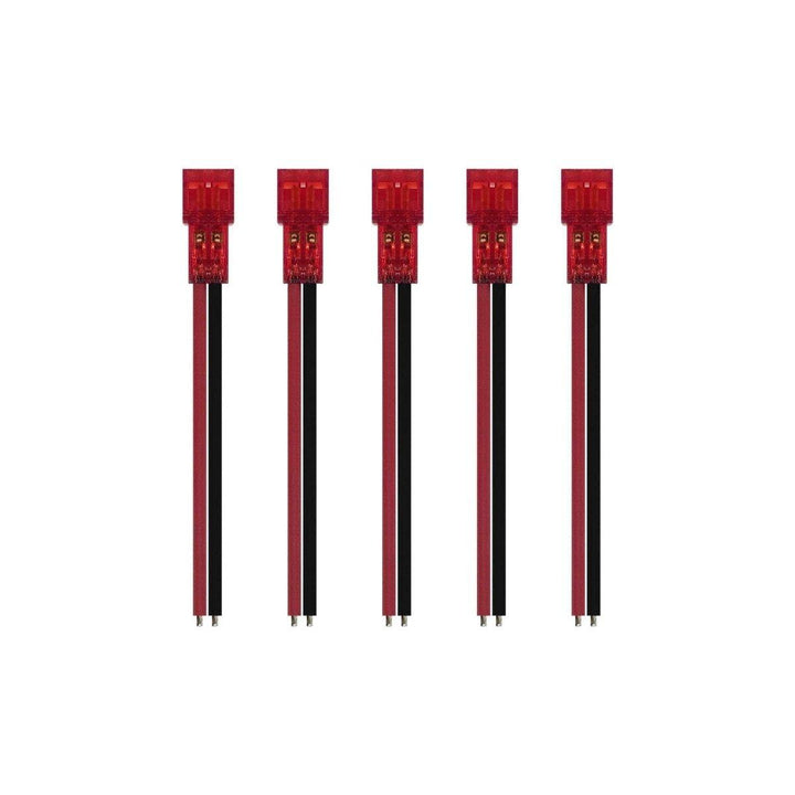 NewBeeDrone Nectar Pigtail Connector Gold Plated Solid Pin PH2.0 26AWG 45mm Red Battery Lead - 5 Pack at WREKD Co.