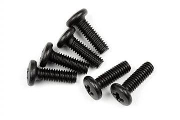 Perno de nailon M3 de 12 mm con cabeza Phillips (10 piezas)