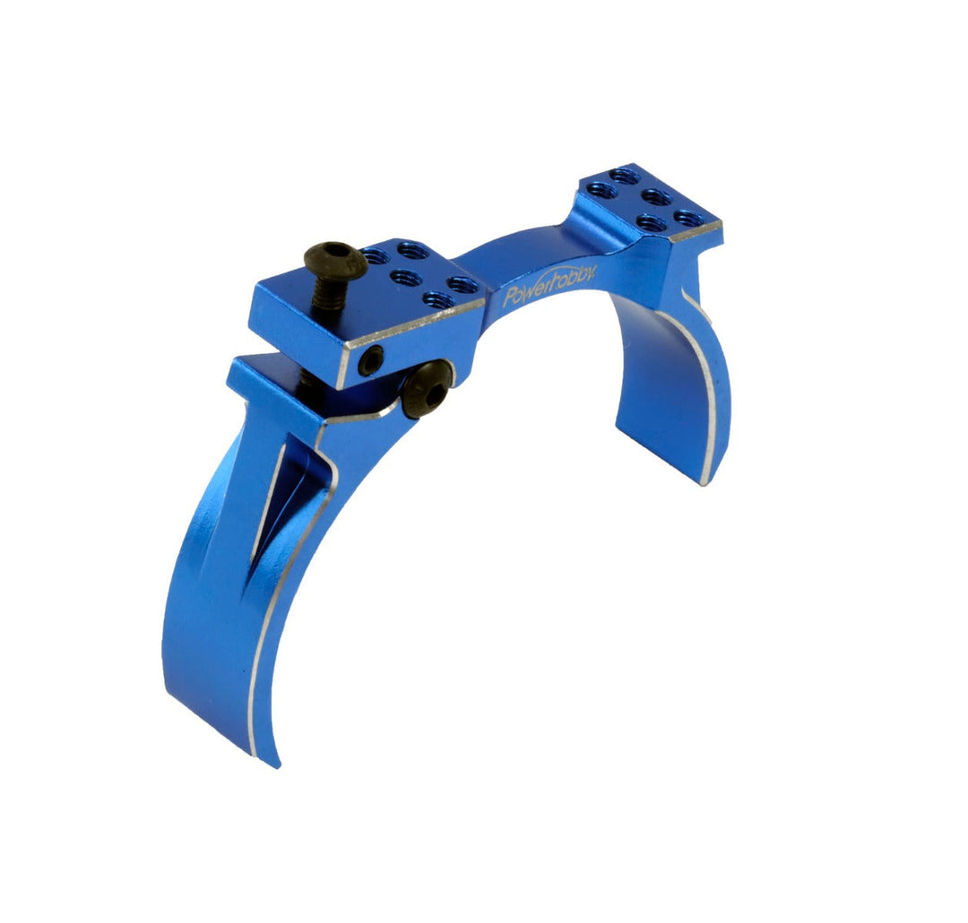 Powerhobby Aluminum Dual High Speed Cooling Fans Blue FOR 1/5 Motor