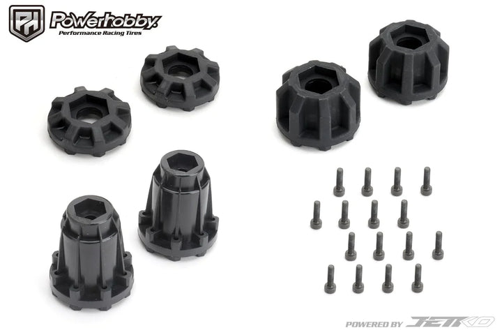 Powerhobby 1/8 MT 3.8 Tomahawk Belted Mounted Tires (2) 17MM