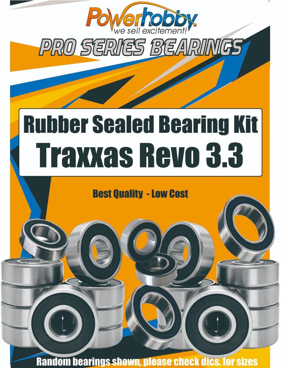 PowerHobby Pro Series Rubber Sealed Bearing Kit FOR Traxxas Revo 3.3