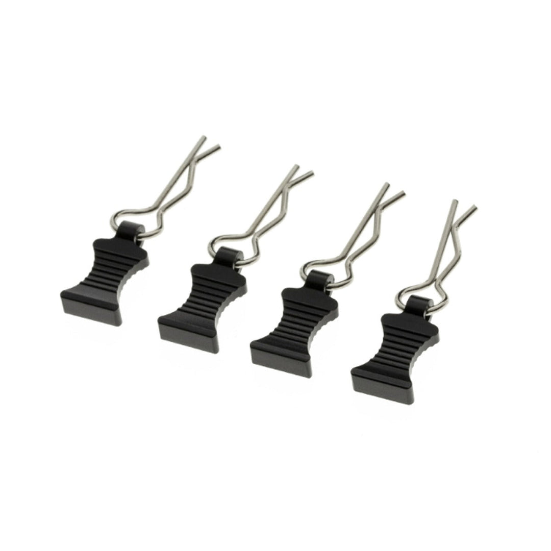Powerhobby Pro Aluminum Easy Pull 1/10 1/8 Body Clips Pink (4)