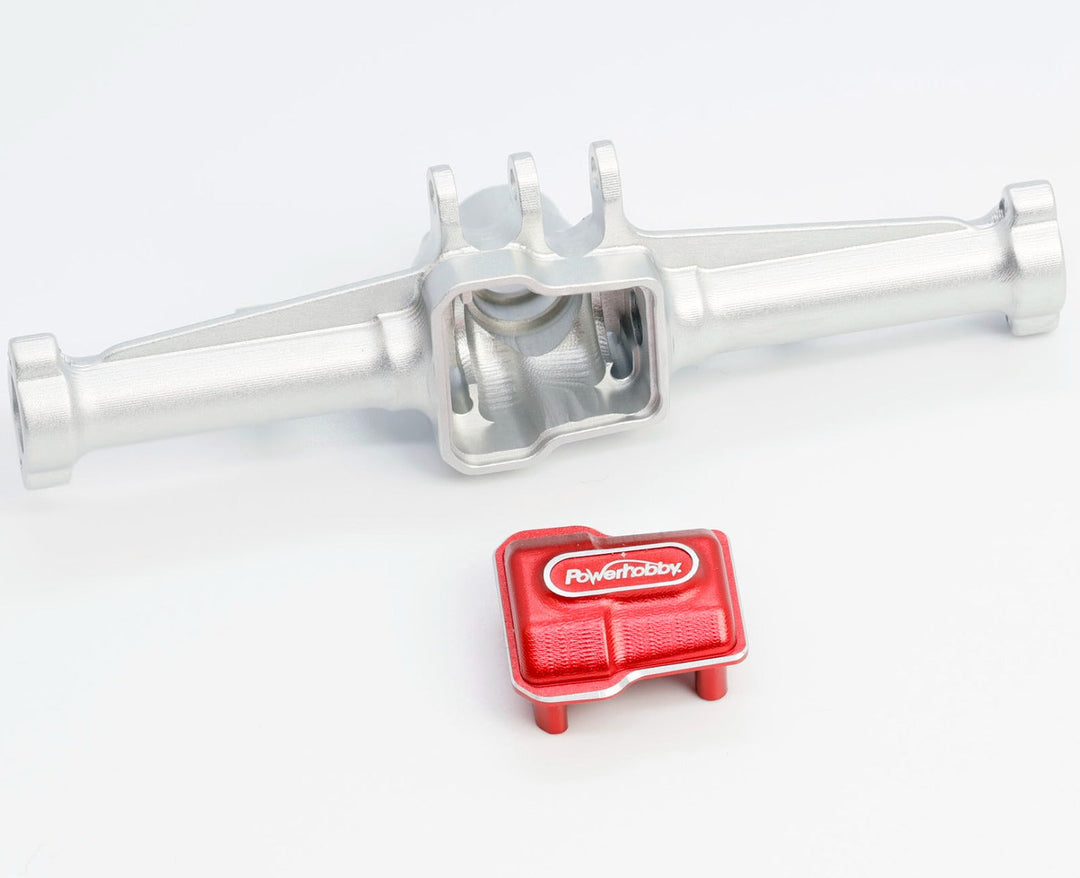 Powerhobby Aluminum Rear Axle Housing Silver FOR Traxxas TRX-4M TRX4M
