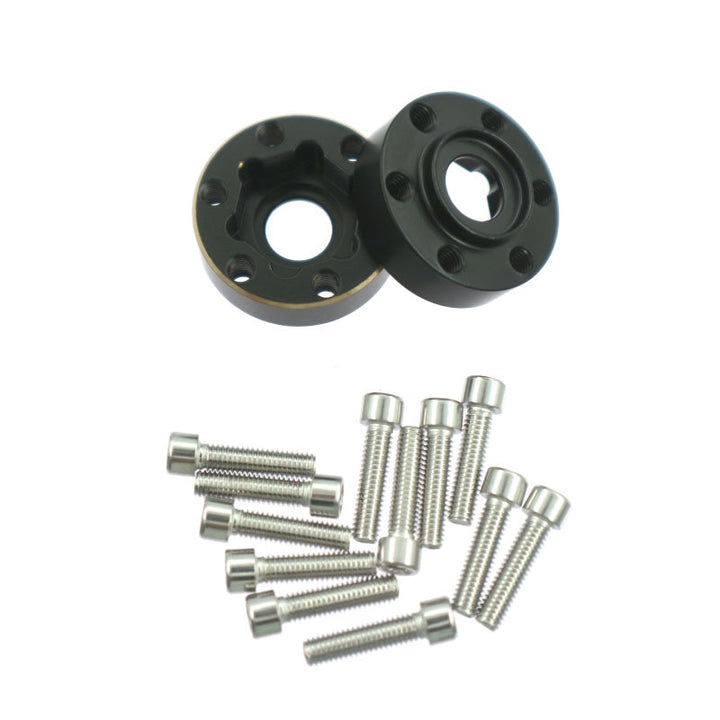 Powerhobby Brass Wheel Hub Hex Adapter Counterweight 12mm FOR SCX10 TRX-4 TRX-6