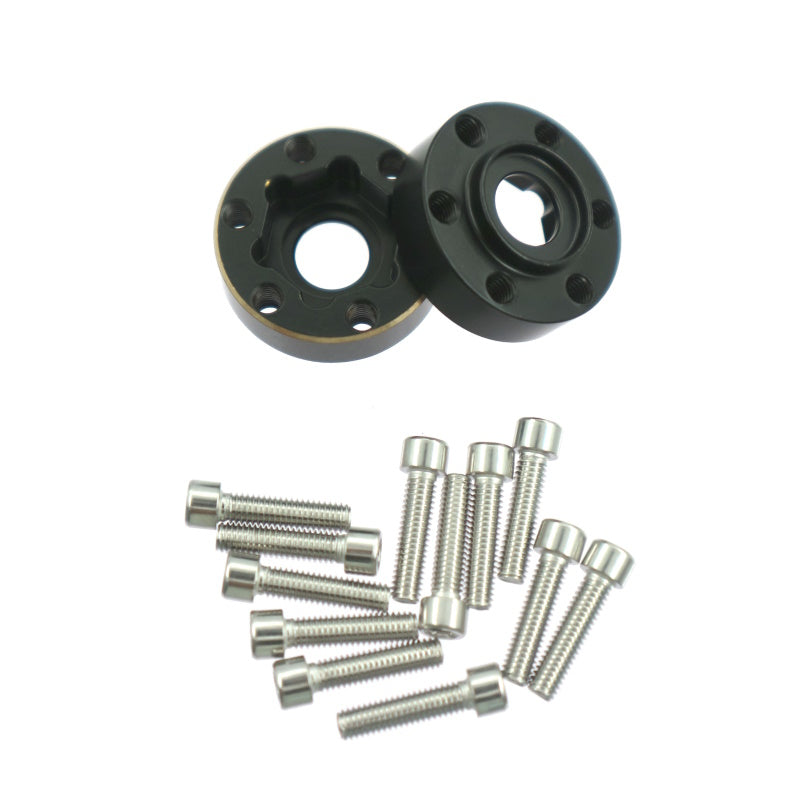 Powerhobby Brass Wheel Hub Hex Adapter Counterweight 18mm FOR SCX10 TRX-4 TRX-6