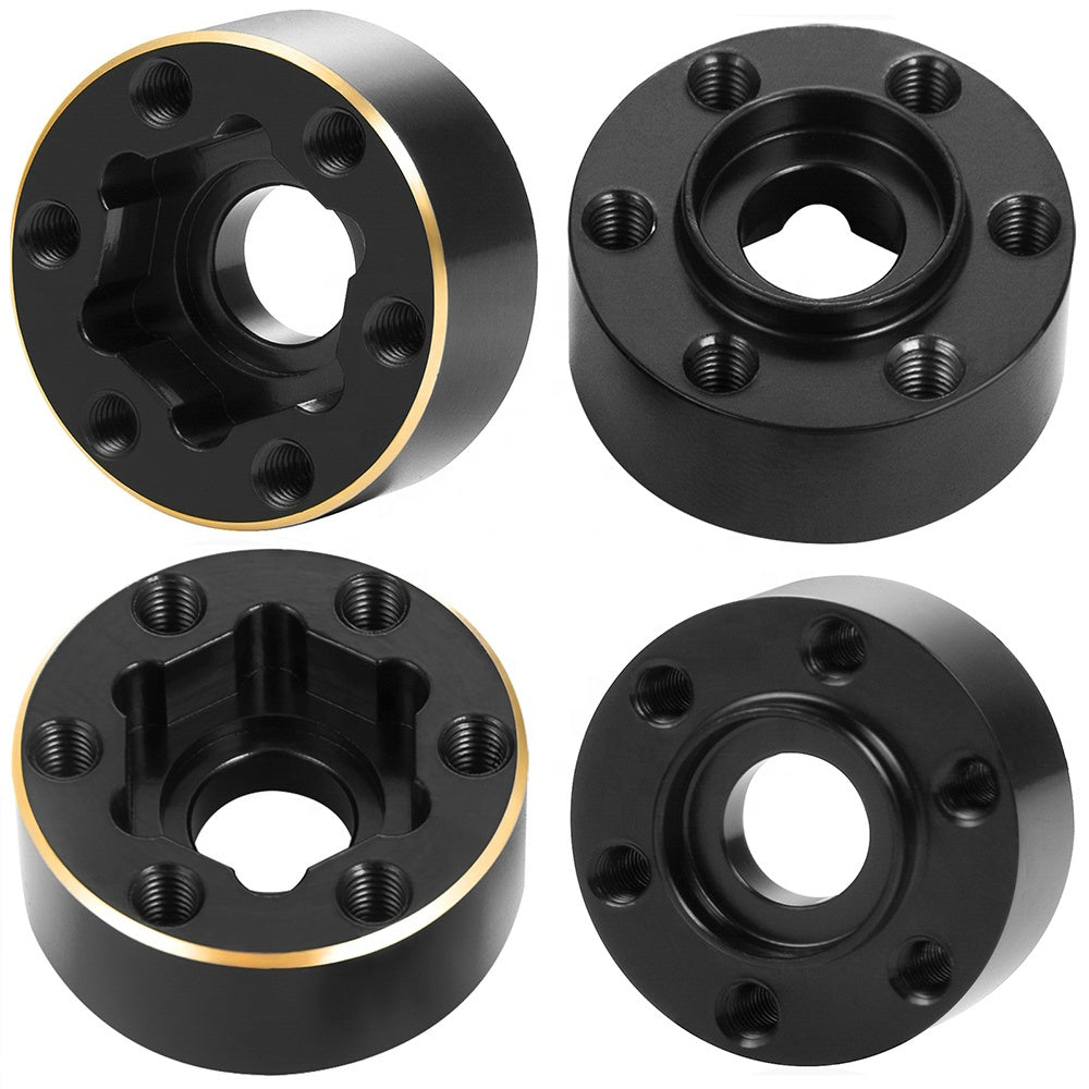 Powerhobby Brass Wheel Hub Hex Adapter Counterweight 9mm FOR SCX10 TRX-4 TRX-6