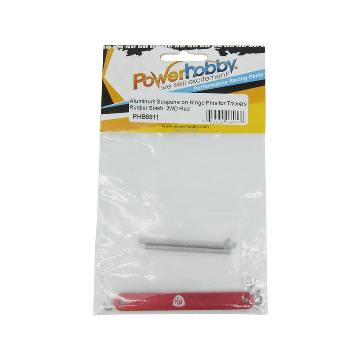 Powerhobby Aluminum Tie Bar Suspension Hing Pins Red FOR Traxxas Slash 2WD