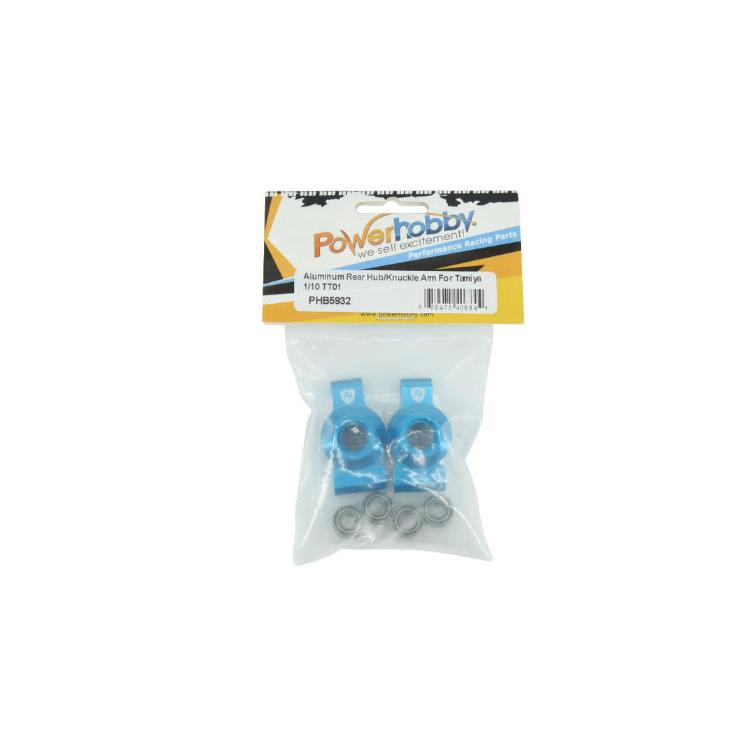 Powerhobby Aluminum Rear Hub / Knuckle Arm Tamiya TT-01