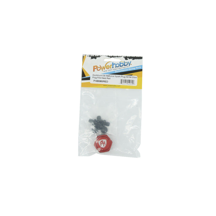 Powerhobby Aluminum Glow Plug Storage / Holder Red