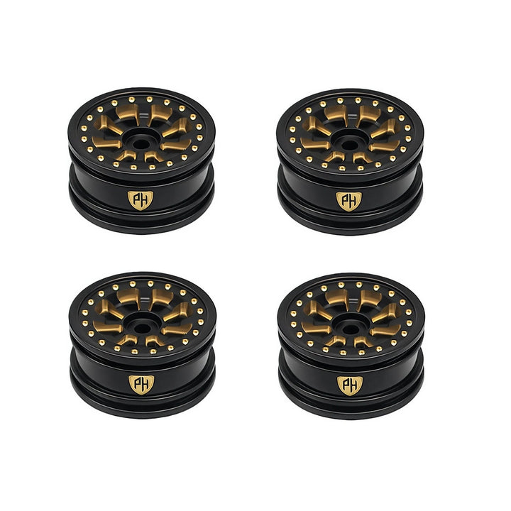 Powerhobby Brass 0.7" Wheels / Tires (4) Axial SCX30