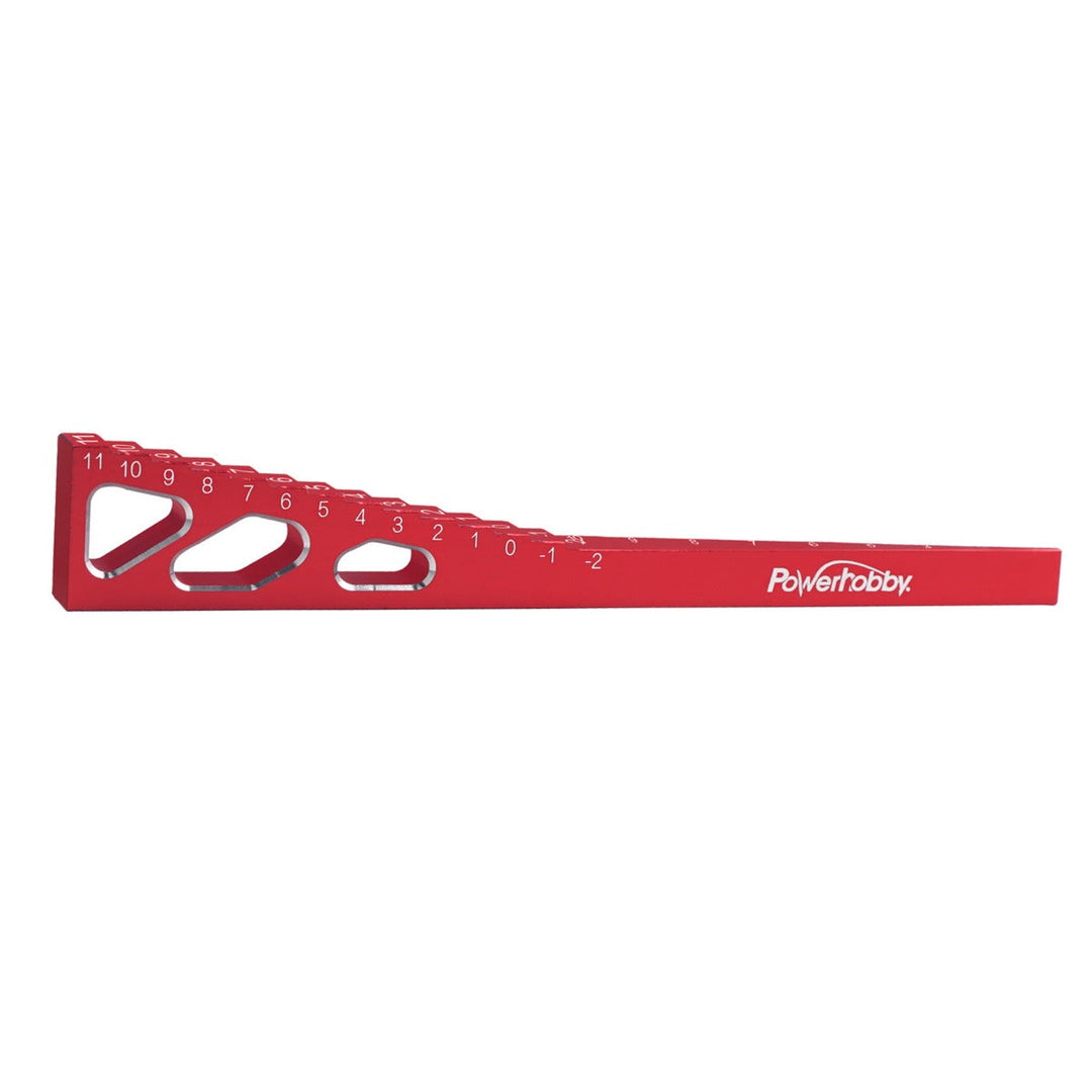 Powerhobby Aluminum Chassis Ride Height Gauge Red