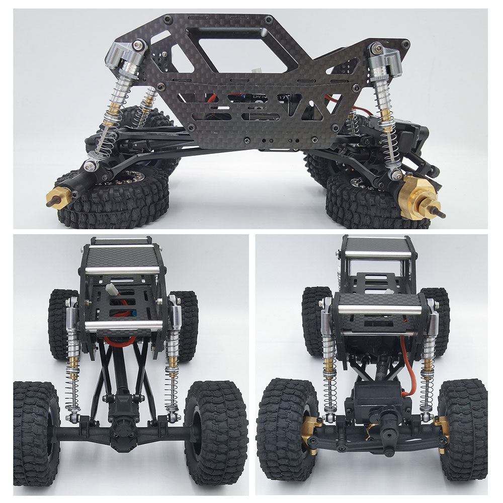 Powerhobby 1/24 Axial SCX24 Aluminum 58mm Long Travel Shocks Jeep Bronco Blue