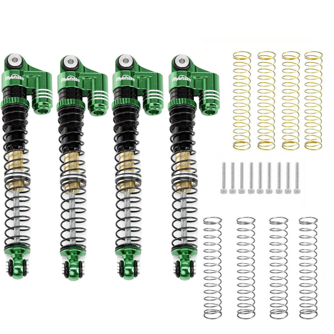 Powerhobby 1/24 Axial SCX24 Aluminum 58mm Long Travel Shocks Jeep Bronco Green