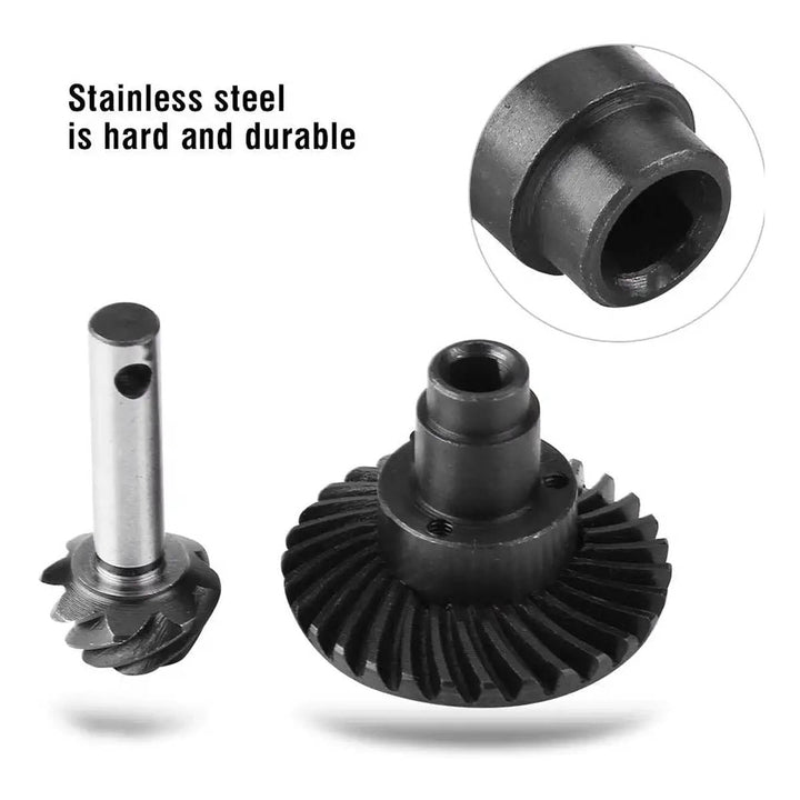 Powerhobby Helical Spiral Pinion Gear Set SCX10 II / SCX10 III Capra 1.9 8T/33T