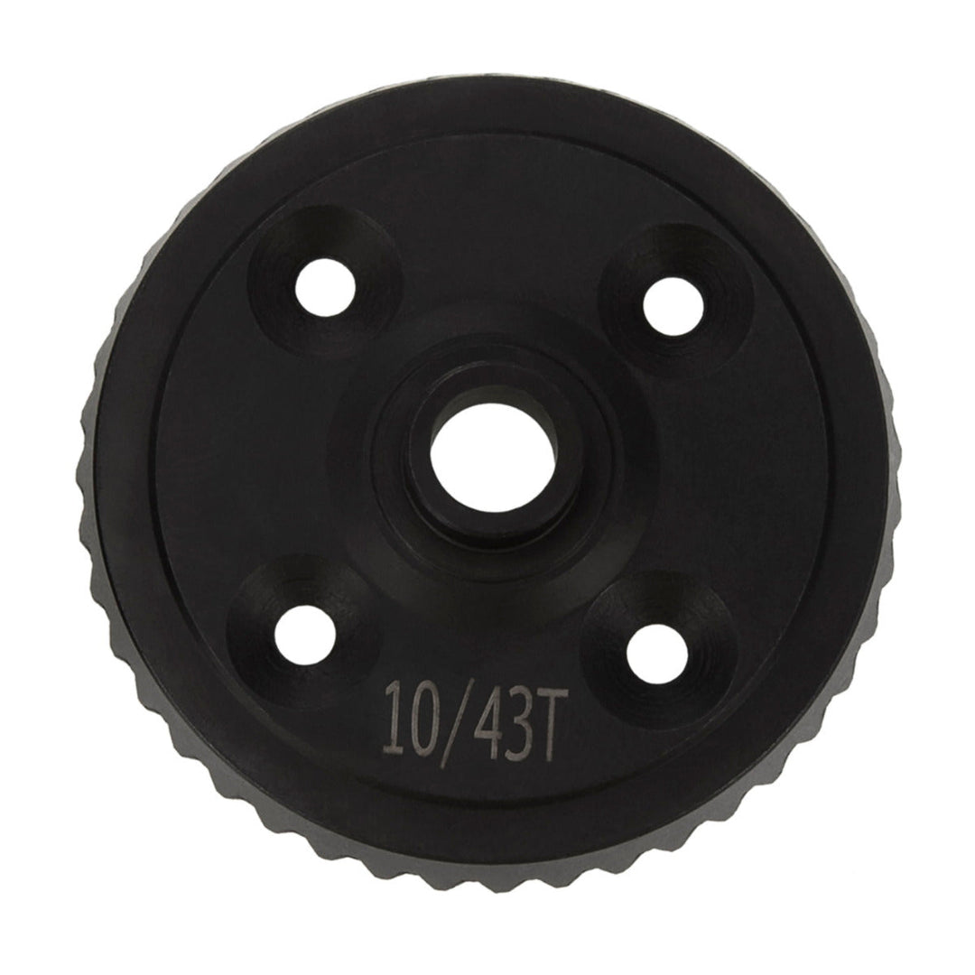Powerhobby Steel Diff Bevel Gear 43T & Pinion Gear 10T Black FOR Traxxas Sledge