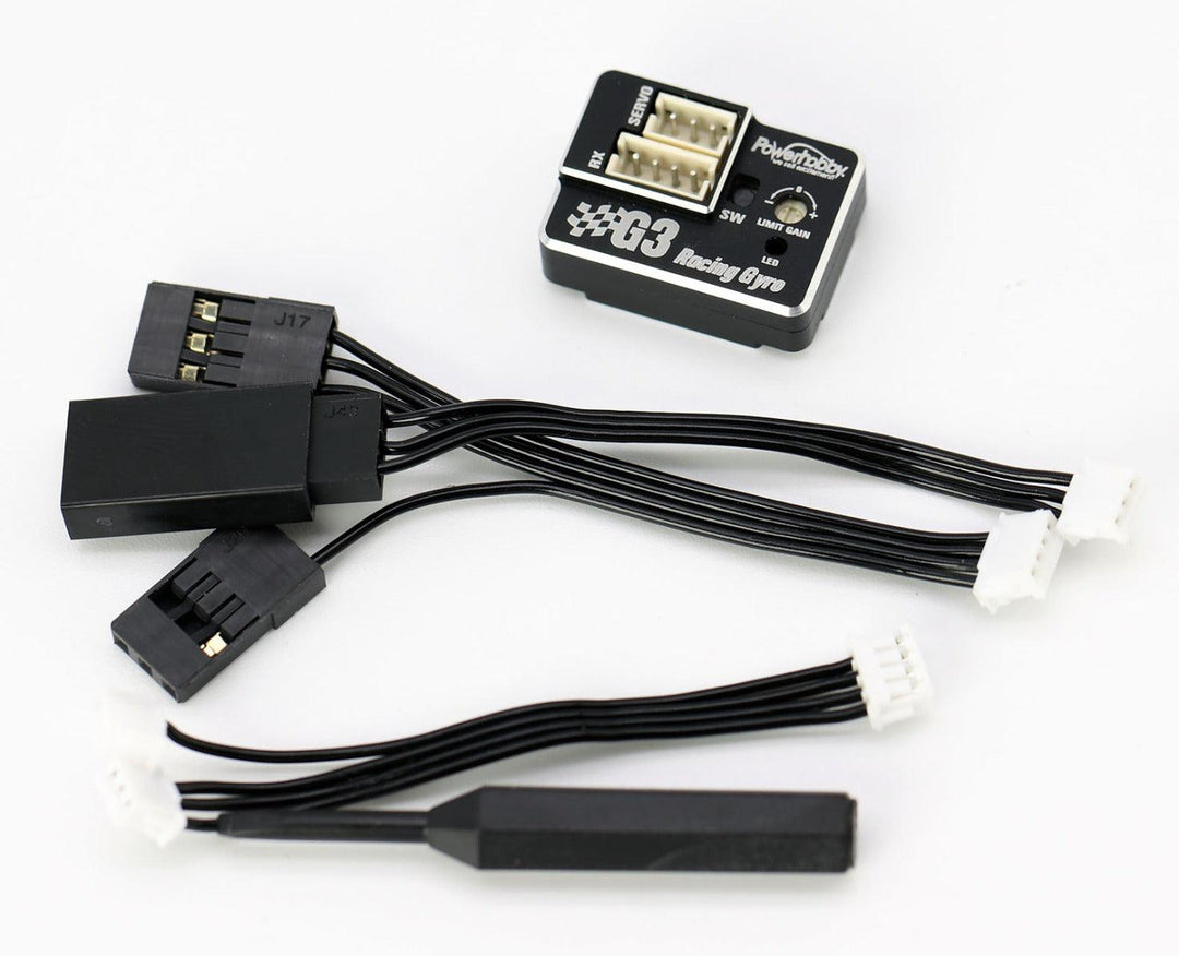 Powerhobby G3 Aluminum Case Dual Gain Micro Steering Tuned Gyro Kyosho Mini-Z