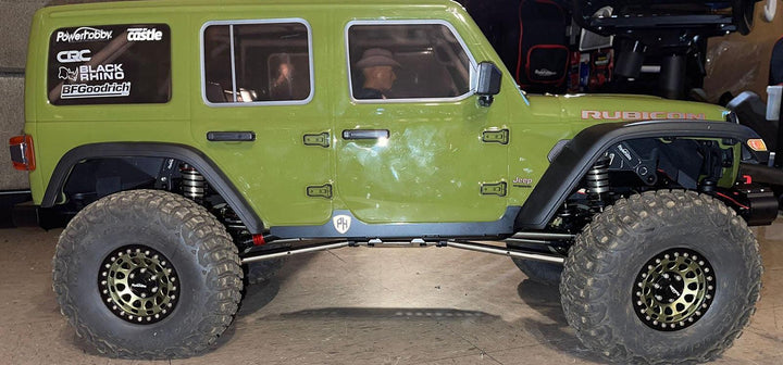 Powerhobby Stainless Steel Rock Slider for Axial SCX6 Jeep JLU Wrangler