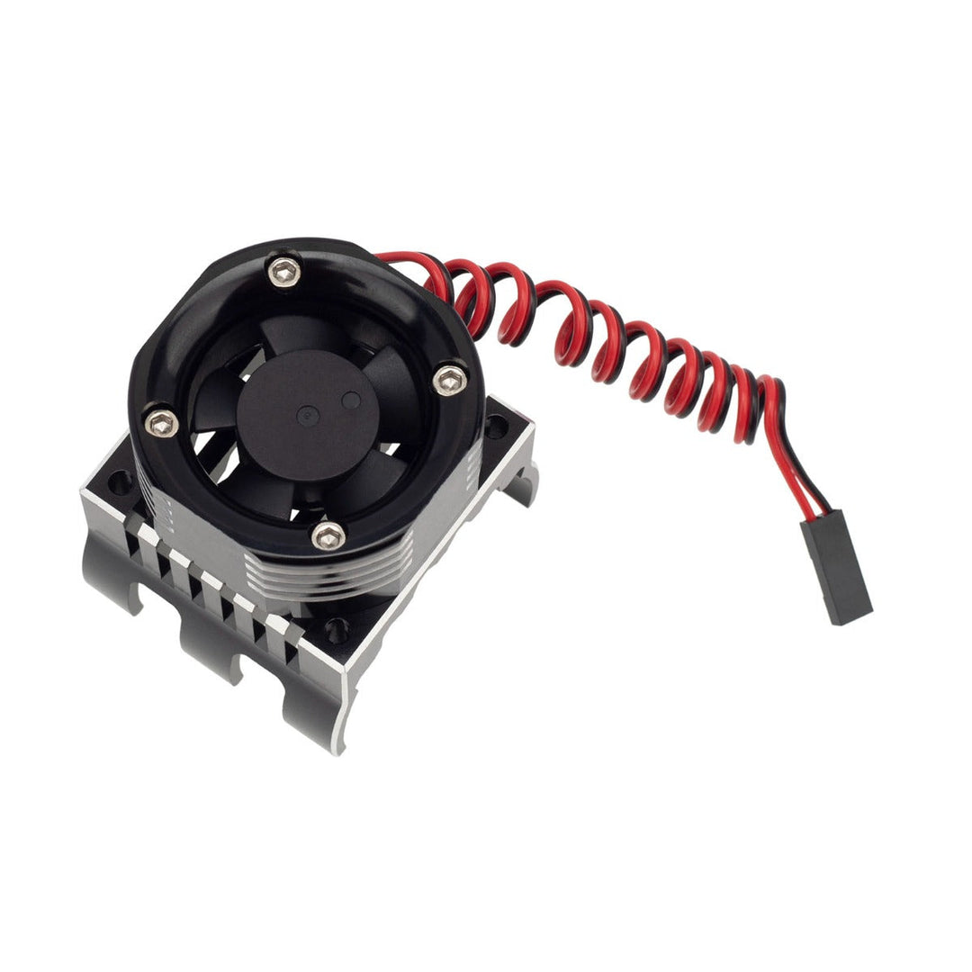 PowerHobby 1/8 Aluminum High Speed LED Lights Cooling Fan Heatsink Mount Black