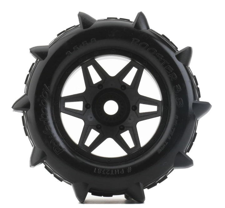 Powerhobby 1/8 Rooster 3.8 Belted Paddle Sand Snow Tires 17mm
