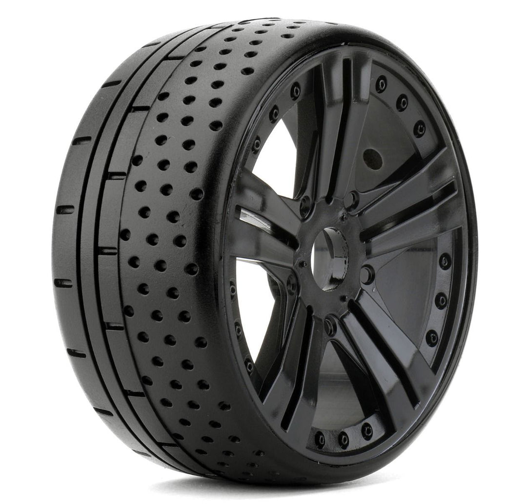 Powerhobby 1/8 GT Hot Dot Belted Mounted Tires 17mm Ultra Soft Compound