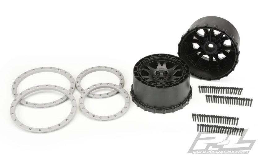 Pro-Line 2763-03 Impulse Pro-Loc Black Wheels w/Stone Gray Rings Traxxas X-maxx