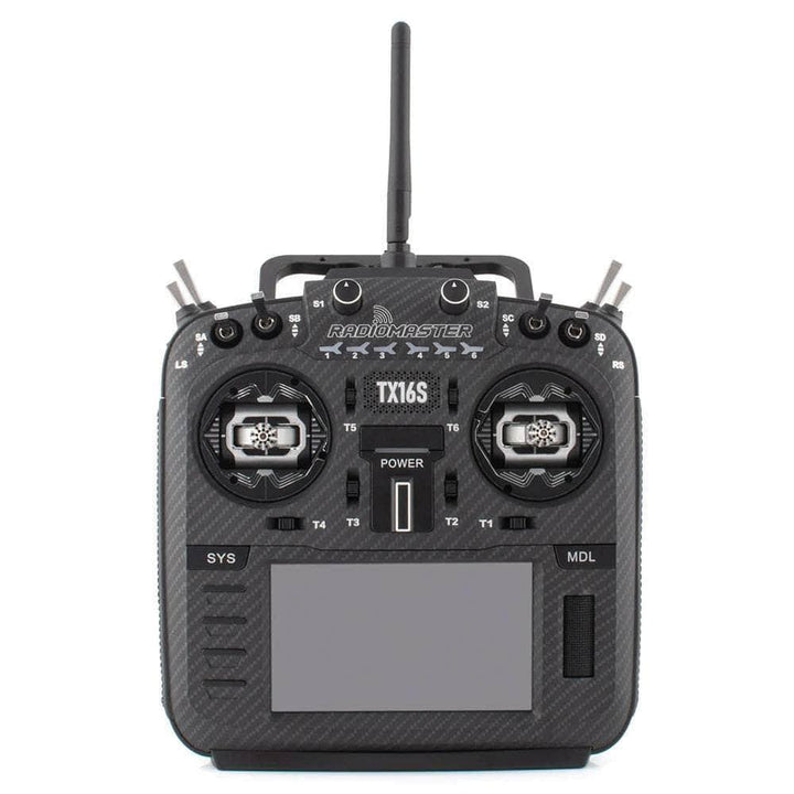 Transmisor RC RadioMaster TX16S MKII Max EdgeTX con estabilizadores de efecto Hall AG01, color negro, ELRS 2,4 GHz