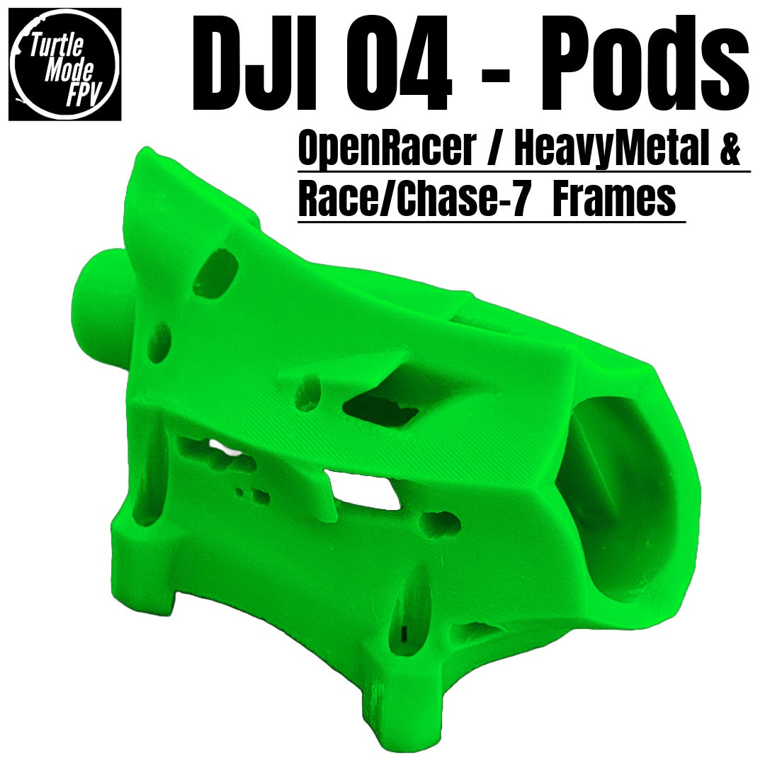 DJI 04 Pods For OpenRacer, HeavyMetal & Race/Chase-7 Frames - (Choose Options)