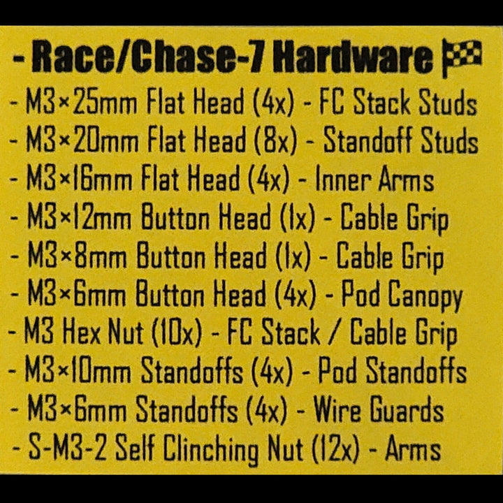 Race/Chase-7 - 3500mAh / Accessorized 7" High Endurance Frame, by TurtleModeFPV (Choose Options)