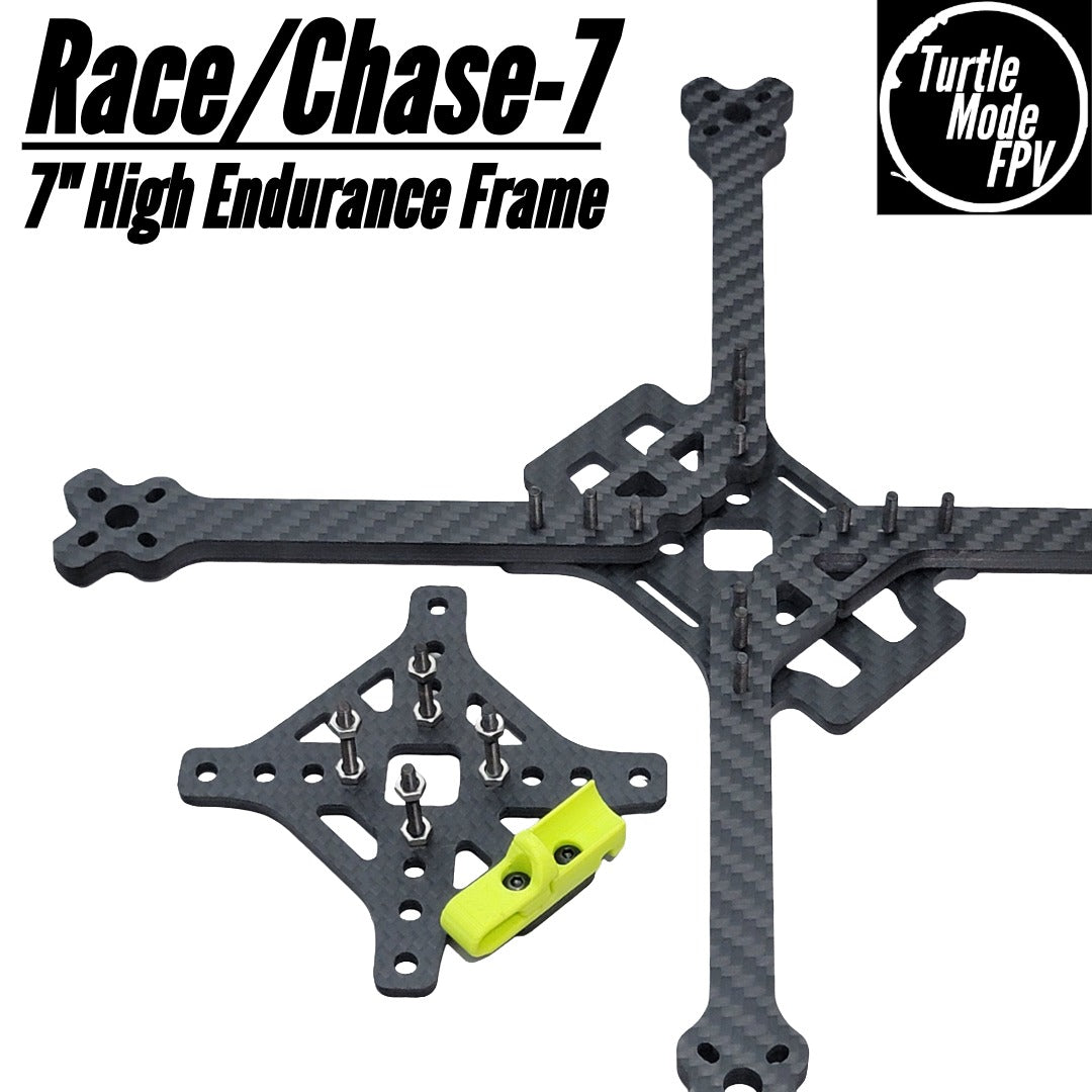 Race/Chase-7 - 7" High Endurance Frame, by TurtleModeFPV - (No 3D Prints)